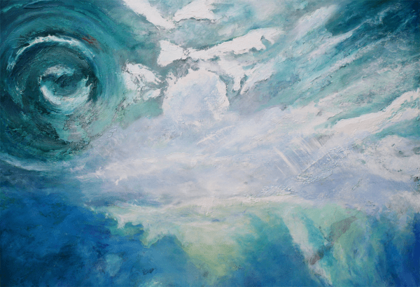 painting by Karen Gimlinge tilted Skyfall